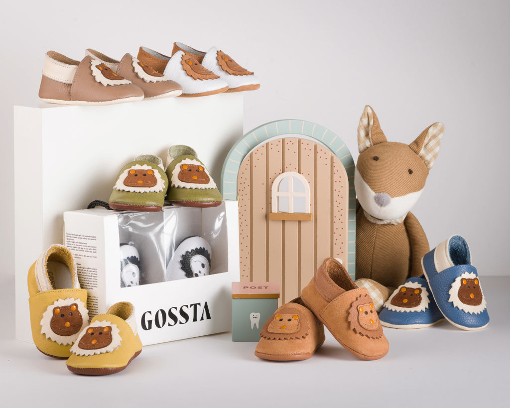 LEO Mavi Deri İlk Adım Bebek Ayakkabı