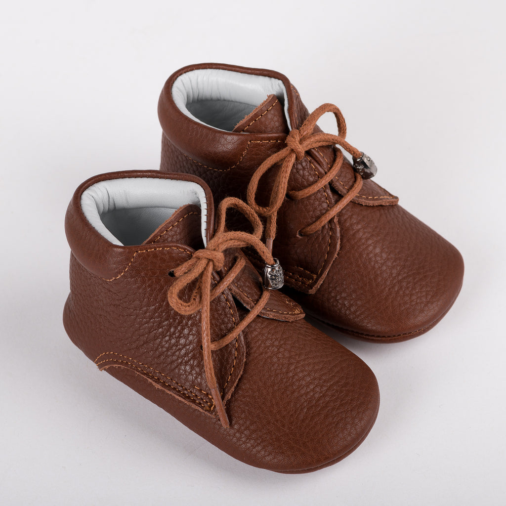 BOOTİE Deri Kahverengi İlk Adım Bebek Bot