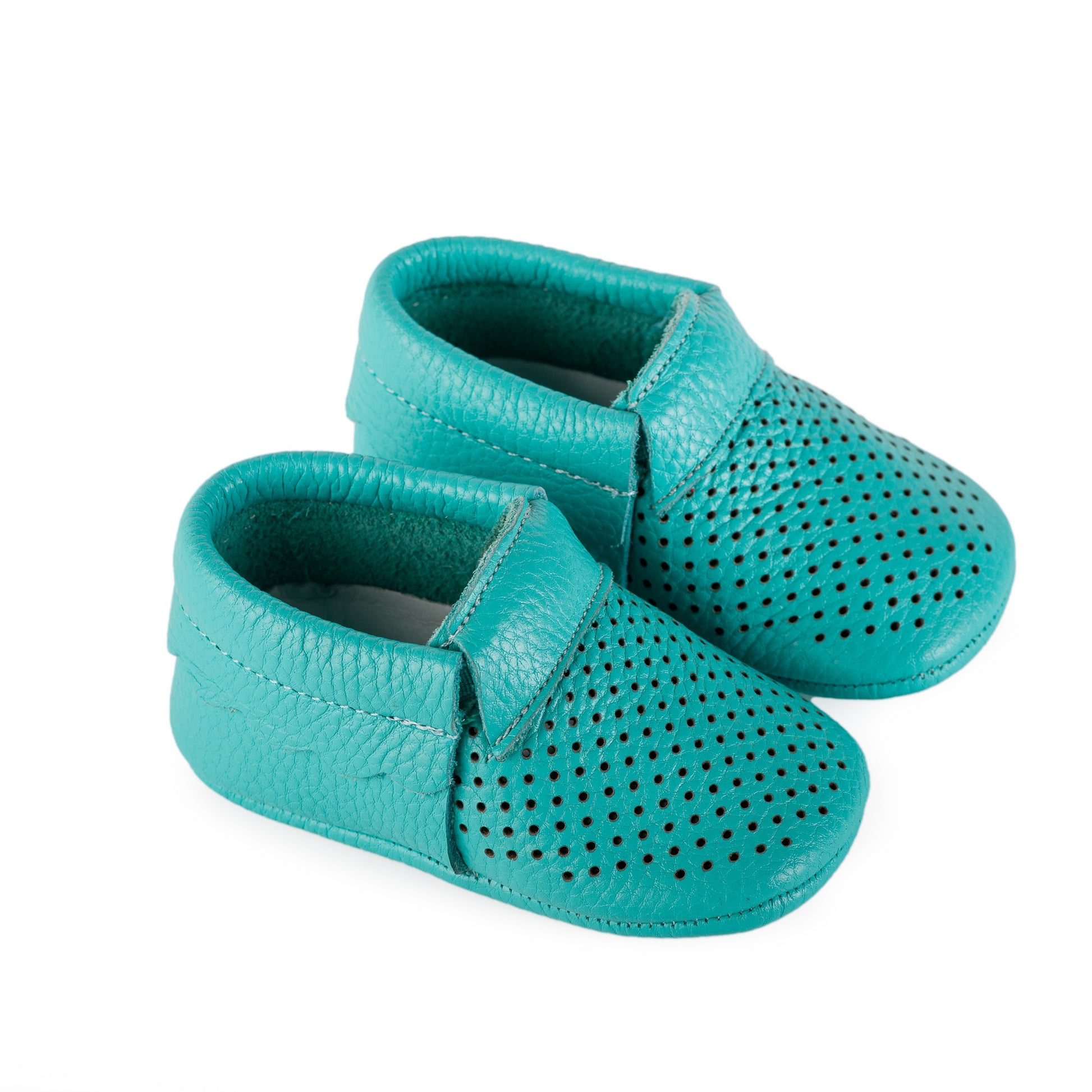 DEHHA Deri Turkuaz İlk Adım Bebek Patik