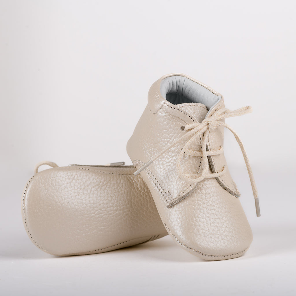BOOTİE Deri İnci Bej İlk Adım Bebek Bot