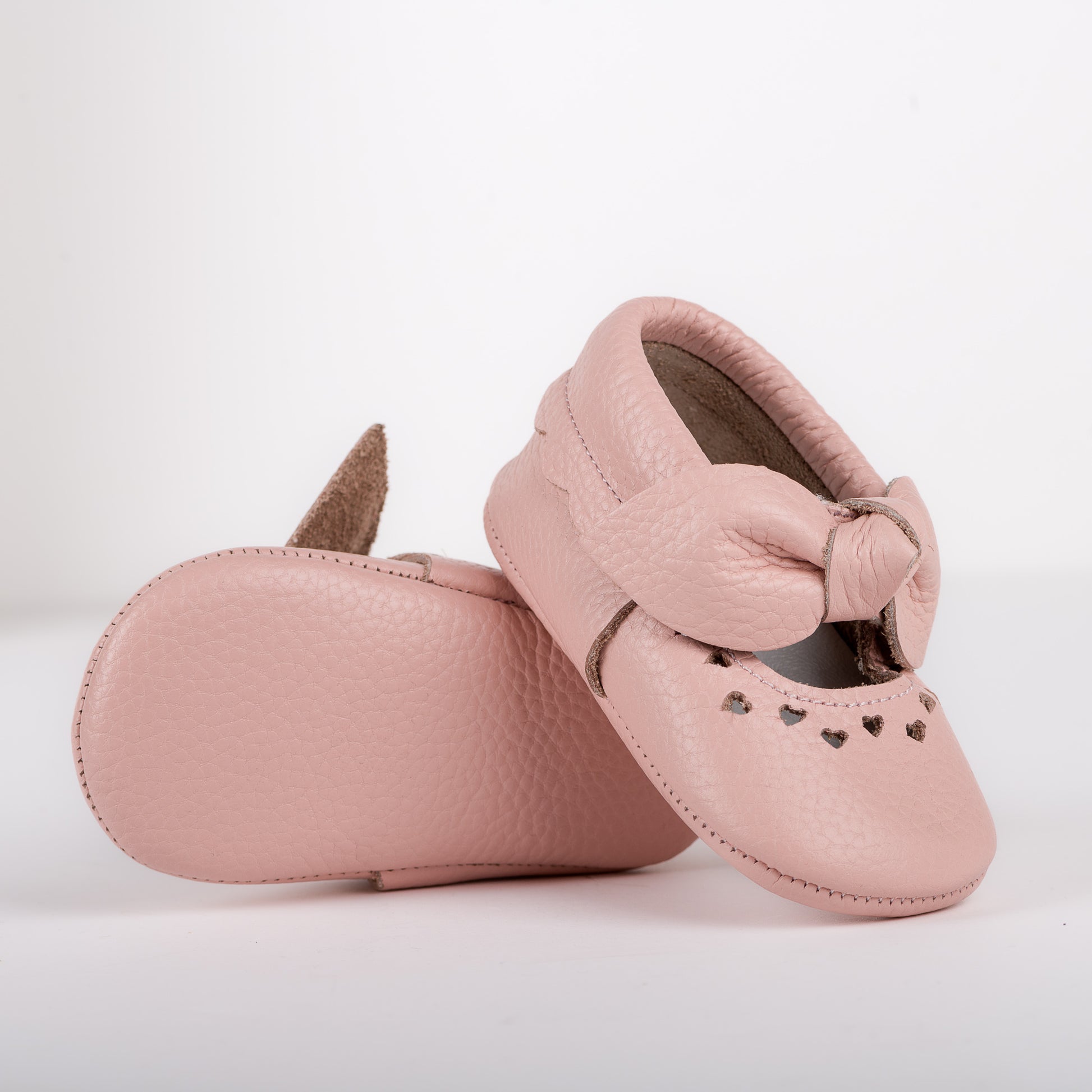 CAPELLA Deri Pembe İlk Adım Bebek Patik